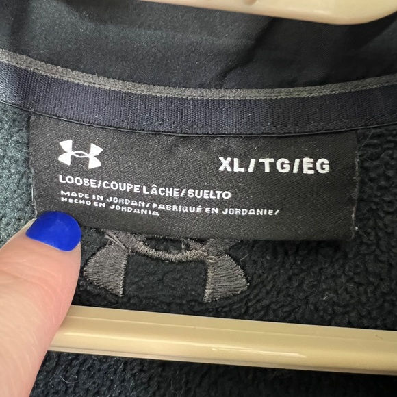 |•UNDER ARMOUR•| Black Fleece Pullover Size XL - Picture 6 of 10